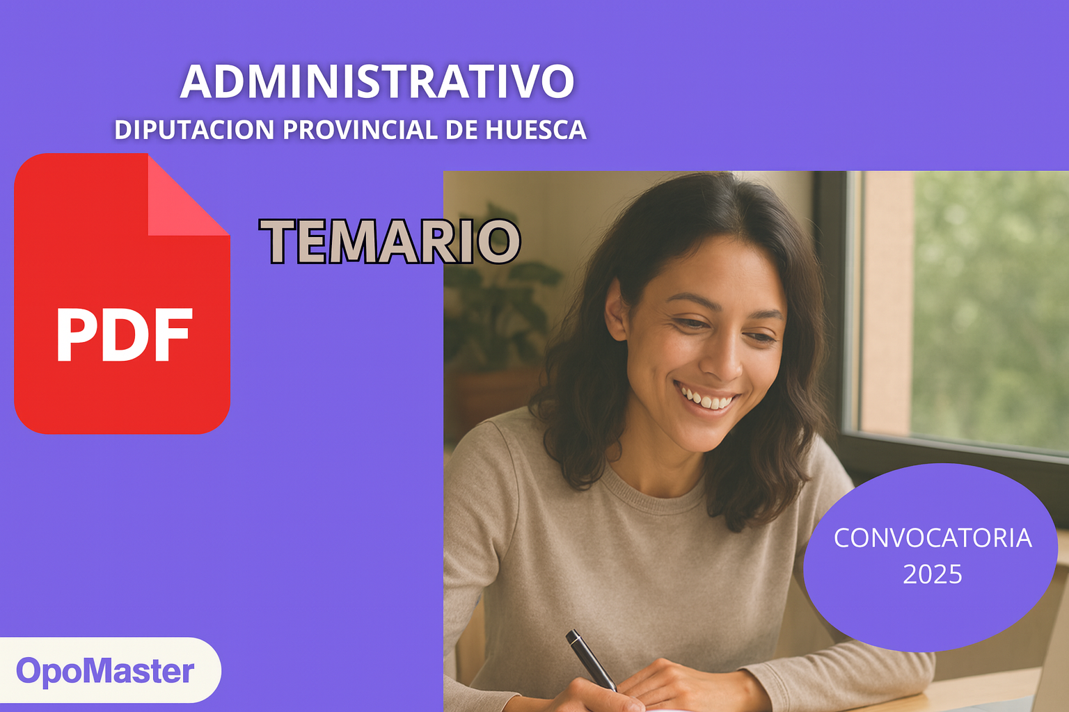 Temario Administrativo Diputación de Huesca PDF 2025 | OpoMaster