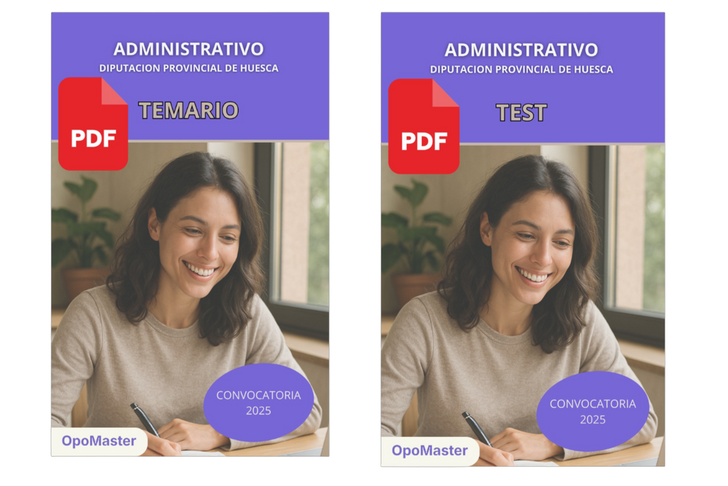 Temario + Test Administrativo Diputación de Huesca PDF 2025 | OpoMaster
